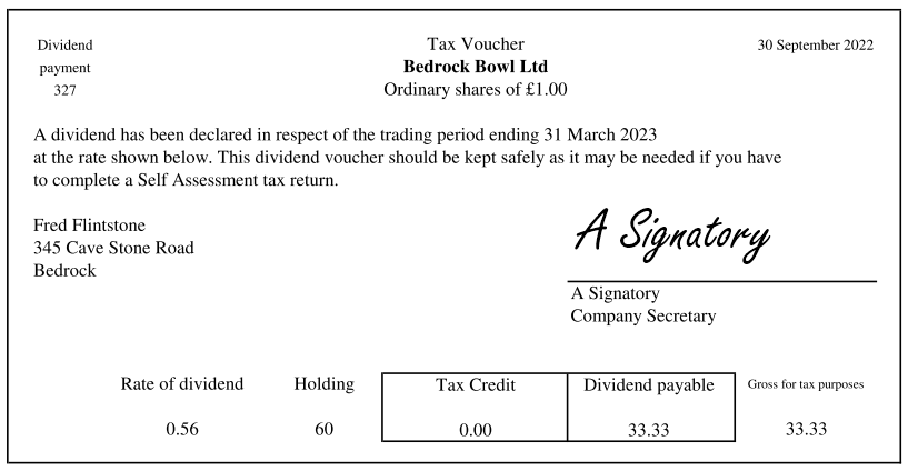 Why Are Dividend Vouchers Important 